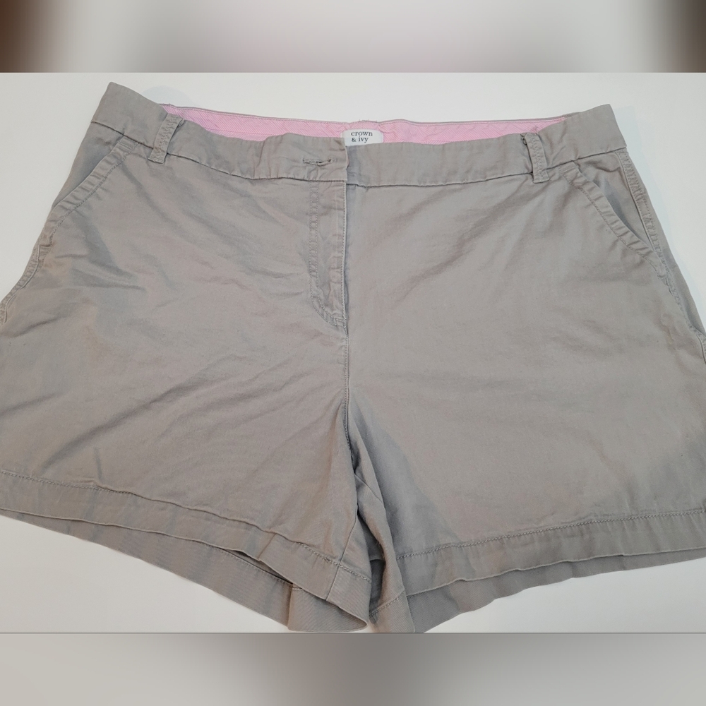 crown & ivy Women's Tan Shorts